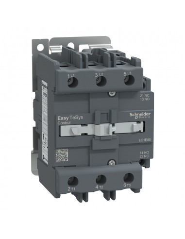 CONTACTOR TESYS  EASY 1NA - 1NC 80A EN AC3 BOBINA 220VAC LC1E80M7