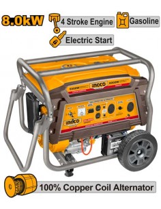 GENERADOR ELÉCTRICO GASOLINA 8000W INGCO