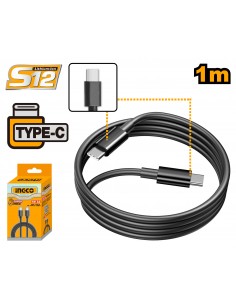 CABLE USB TIPO C A TIPO C 1MT 3A INGCO IUCC02