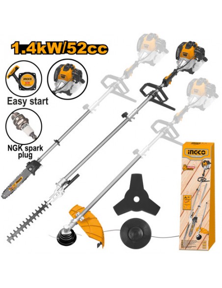 DESMALEZADORA MULTIFUNCION 4 EN 1 52CC INGCO GMT55231