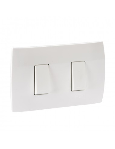 INTERRUPTOR DOBLE BLANCO MWD62094