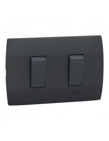 INTERRUPTOR DOBLE NEGRO MWD62117