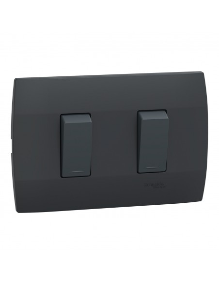 INTERRUPTOR DOBLE NEGRO MWD62117