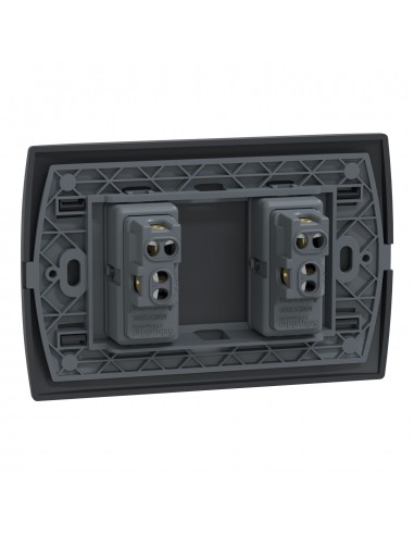 INTERRUPTOR DOBLE NEGRO MWD62117