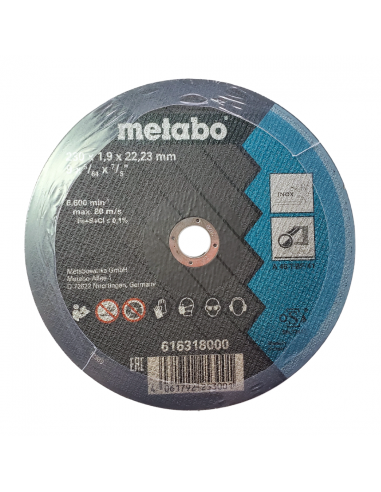 DISCOS CORTE LATA 10 UNIDADES DE 7" METABO...