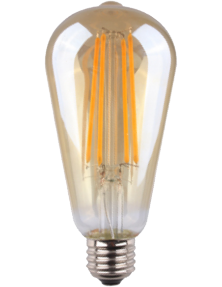 WELLMAX FOCO LED FILAMENTO AMBER 8W 2700K