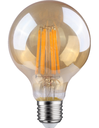 WELLMAX FOCO LED FILAMENTO AMBER 6W 2700K