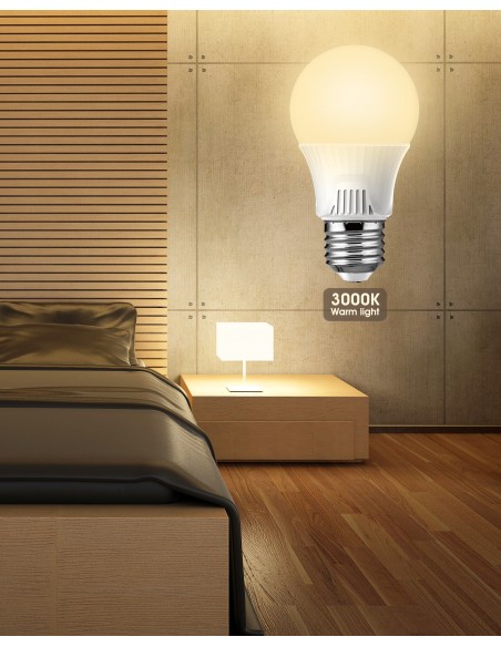 WELLMAX FOCO LED LUZ CÁLIDA 3000K 9 WATTS