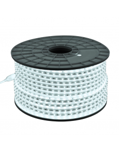 WELLMAX CINTA LED BLACO 6500K 120V ROLLO 100MT 7WATTS
