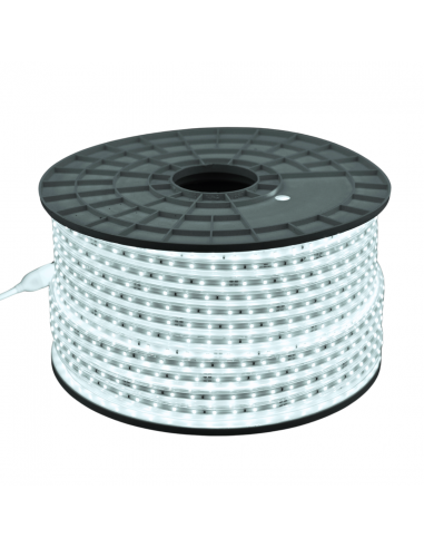 WELLMAX CINTA LED BLACO 6500K 120V ROLLO 100MT 7WATTS