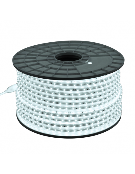 WELLMAX CINTA LED BLACO 6500K 120V ROLLO 100MT 7WATTS