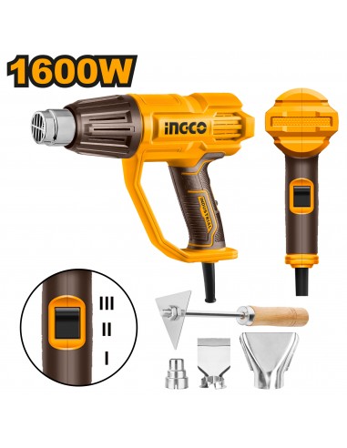 PISTOLA DE CALOR 1600W INGCO UHG160078