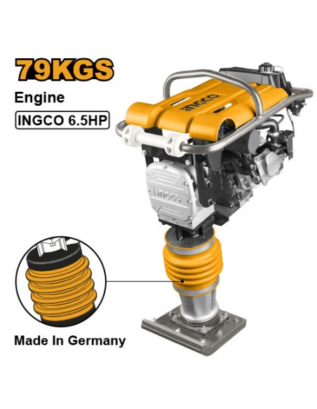 COMPACTADORA VAILARINA A GASOLINA 79KGS 6.5HP INGCO GRT75-2