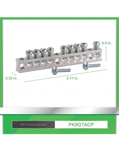 KIT BARRA DE TIERRA 9 CONECTORES CENTRO DE...