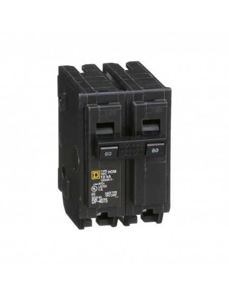 SQUARE-D BREAKER HOM 2P, 60A, 120/240V