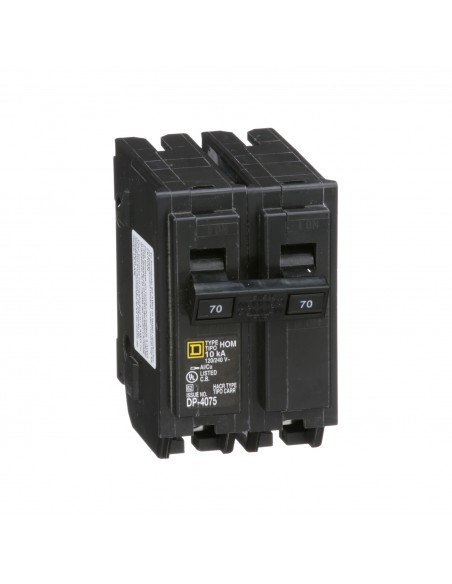 SQUARE-D BREAKER HOM 2P, 70A, 120/240V