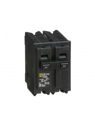 SQUARE-D BREAKER HOM 2P, 20A, 120/240V