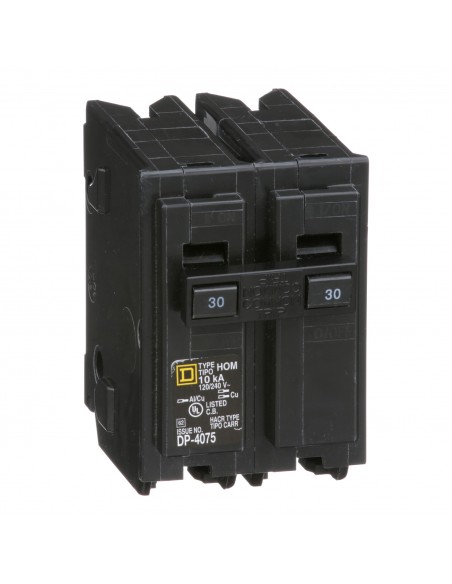 SQUARE-D BREAKER HOM 2P, 30A, 120/240V
