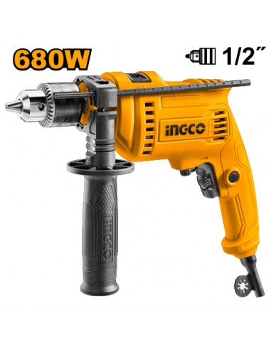 TALADRO PERCUTOR 680W 1/2" INGCO UID6808