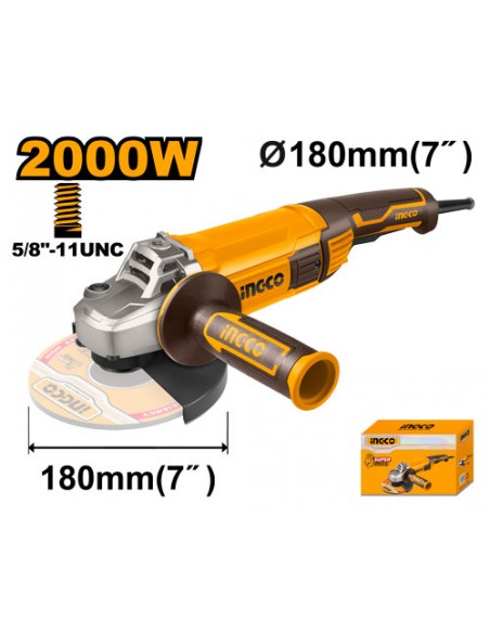 PULIDORA ANGULAR 7" 2000W INGCO UAG200018