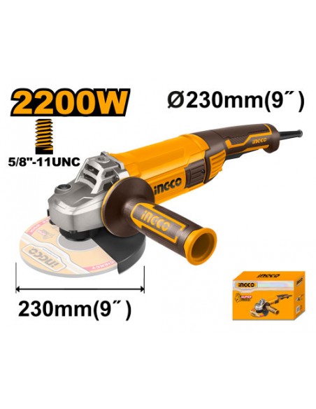 PULIDORA ANGULAR 9" 2200W INGCO UAG220018