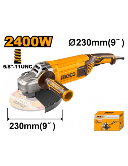 PULIDORA ANGULAR 9" 2400W INGCO UAG24008