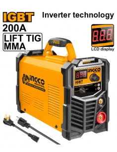 SOLDADORA INVERTER 200A 110V/240V 60Hz INGCO ING-UMMA2006