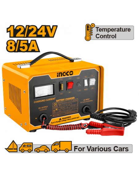 CARGADOR BATERIAS 12/24V 8/5A INGCO ING-UCB1601