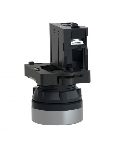 BOTON PULSADOR REDONDO NEGRO 22MM RETORNO POR...