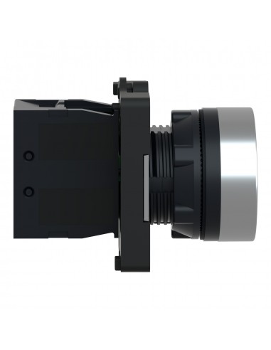 BOTON PULSADOR REDONDO NEGRO 22MM RETORNO POR...