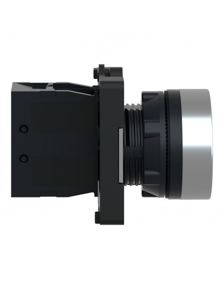 BOTON PULSADOR REDONDO NEGRO 22MM RETORNO POR RESORTE 1NO XA2EA21