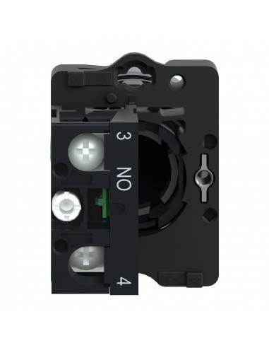 BOTON PULSADOR REDONDO NEGRO 22MM RETORNO POR...