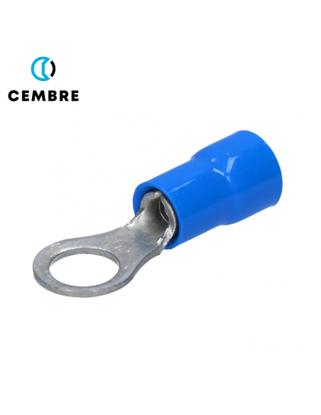 TERMINAL DE OJO PREAISLADO AZUL M5 - PARA CABLE 16-14 CEMBRE
