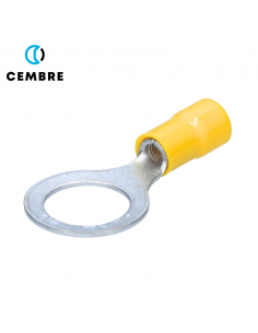 TERMINAL DE OJO PREAISLADO AMARILLO M10 - PARA CABLE 10-8... 2