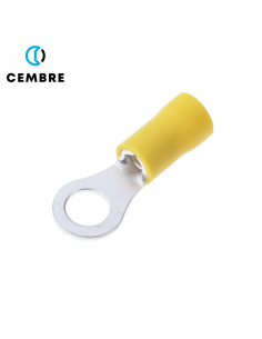 TERMINAL DE OJO PREAISLADO AMARILLO M6 - PARA CABLE 12-10... 2