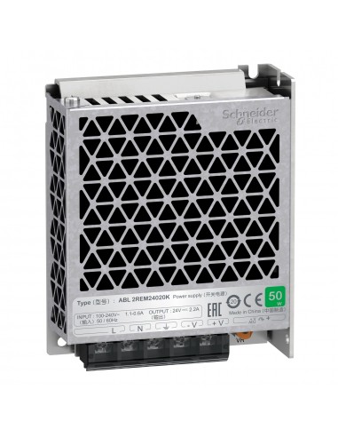 Fuente de alimentación monofásica, Entrada 100/240 V, Salida 24V DC, 50W, 2,2A