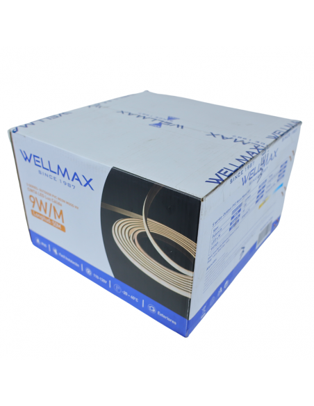 WELLMAX CINTA LED LUZ CÁLIDA 9WATTS 50 METROS