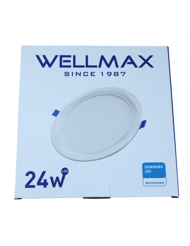 WELLMAX PANEL LED EMPOTRADO 24 WATTS