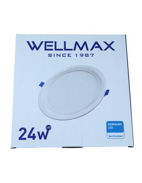 WELLMAX PANEL LED EMPOTRADO 24 WATTS