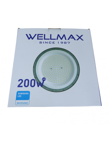 WELLMAX LÁMPARA HIGH BAY LED 200WATTS