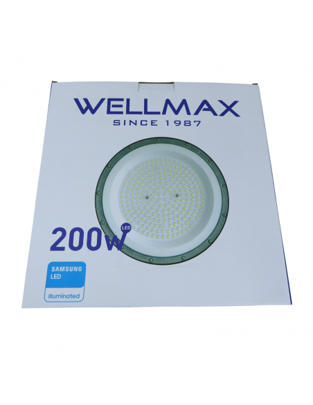 WELLMAX LÁMPARA HIGH BAY LED 200WATTS