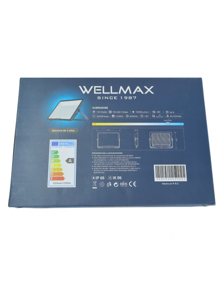 WELLMAX REFLECTOR SUBMARINE LED 100WATTS