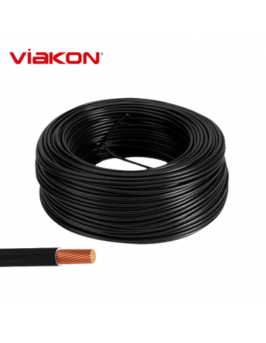 Cable Electrico Cobre THHN 6 AWG Negro 100MT