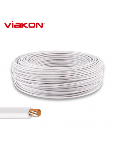 Cable Electrico Cobre THHN 6 AWG Blanco 100MT
