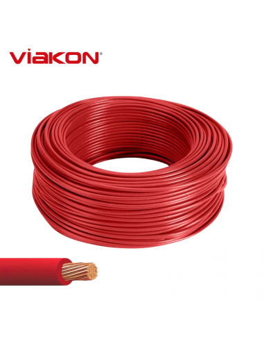 Cable Electrico Cobre THHN 6 AWG Rojo 100MT
