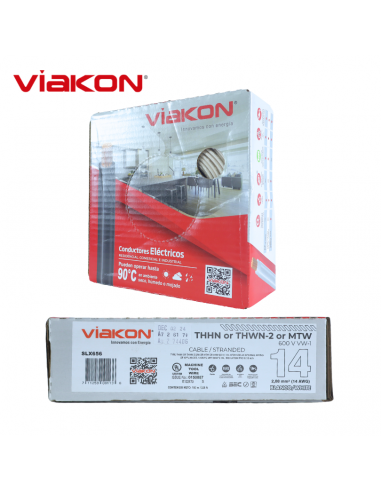 Cable Electrico Cobre THHN 14 AWG Blanco 100MT