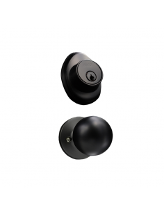 Cerradura Gatillo Veracruz Cilindro Doble Negro Mate 2