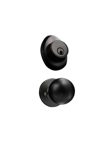 Cerradura Gatillo Veracruz Cilindro Doble Negro Mate