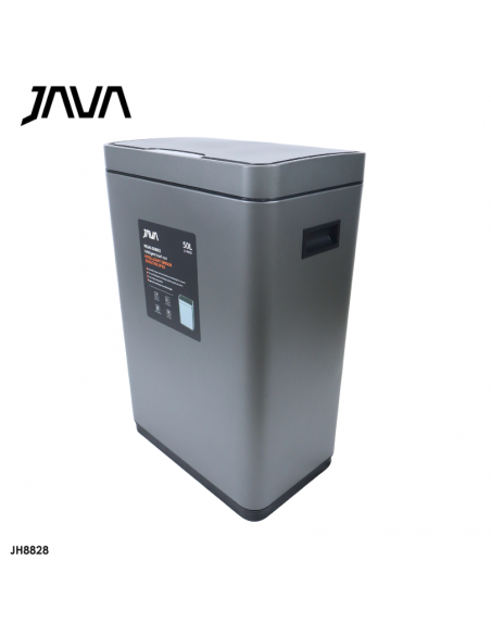 BASURERO AUTOMATICO 50L, ACERO INOX, CIERRE SUAVE