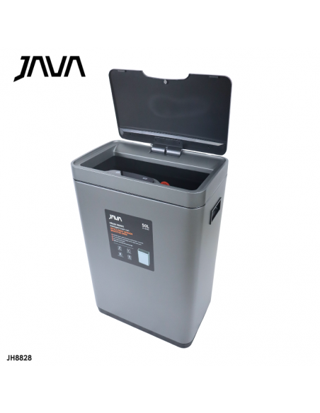 BASURERO AUTOMATICO 50L, ACERO INOX, CIERRE SUAVE